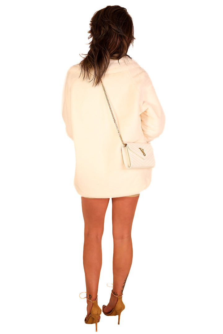 Classy Statement White Luxury High-Quality Coat