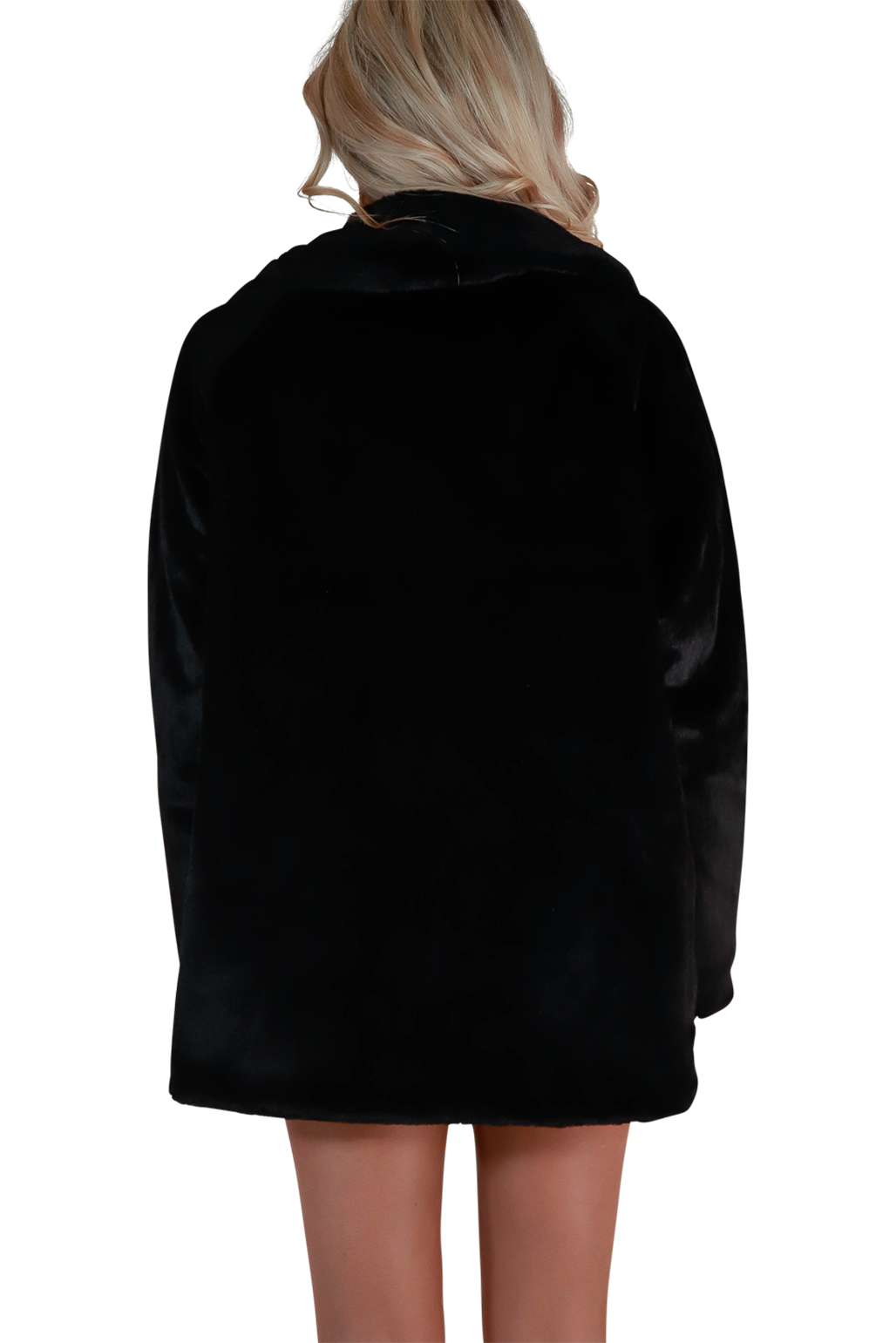 black velvet fur mid-length high-quality