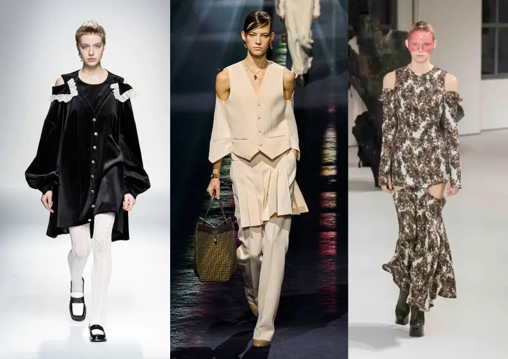 Trendy Cold Shoulders at Milan Fashion Week